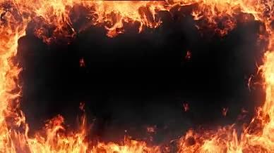 火焰元素边框AE模板视频的预览图